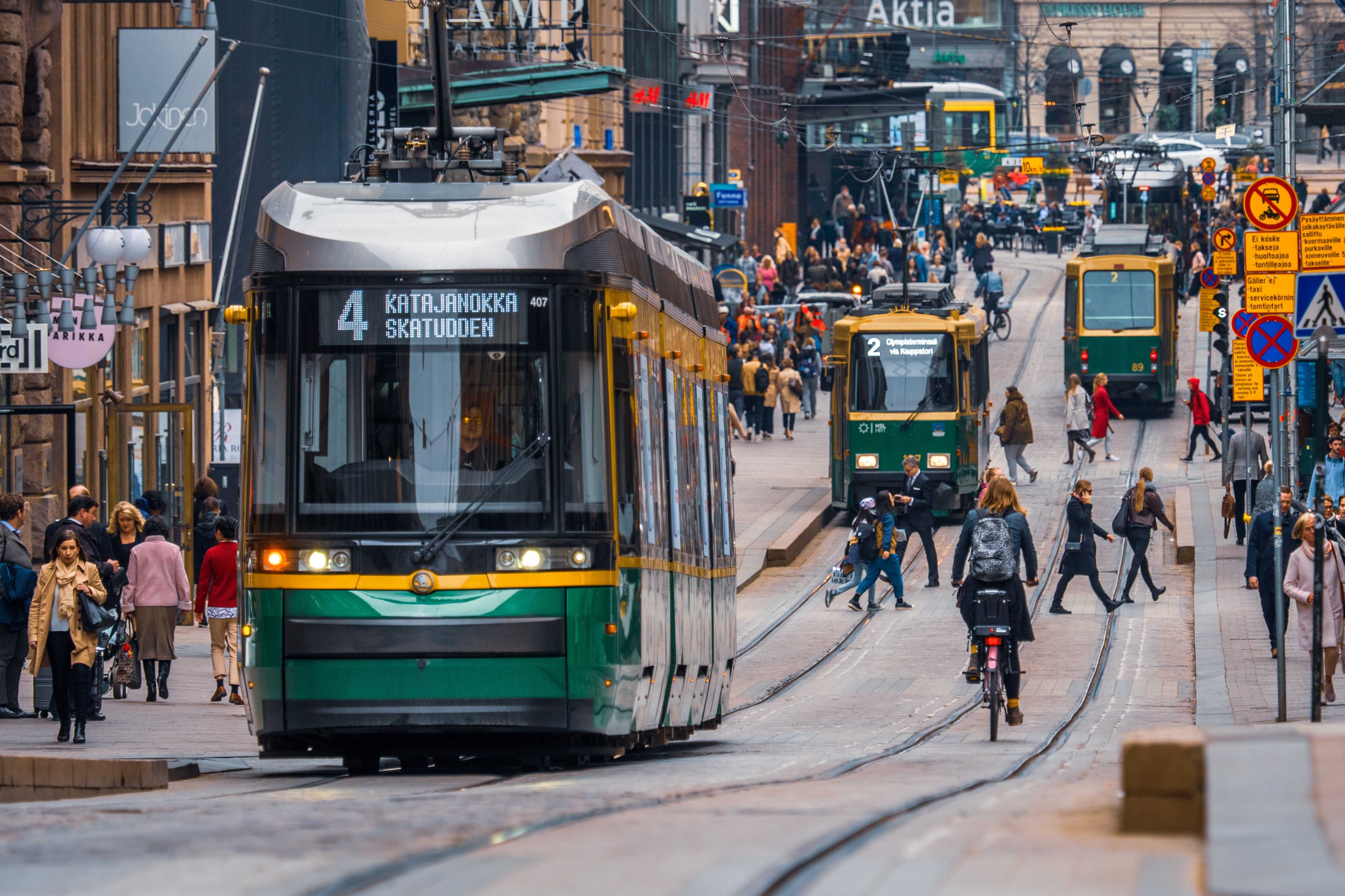 Active and sustainable travelling by tram